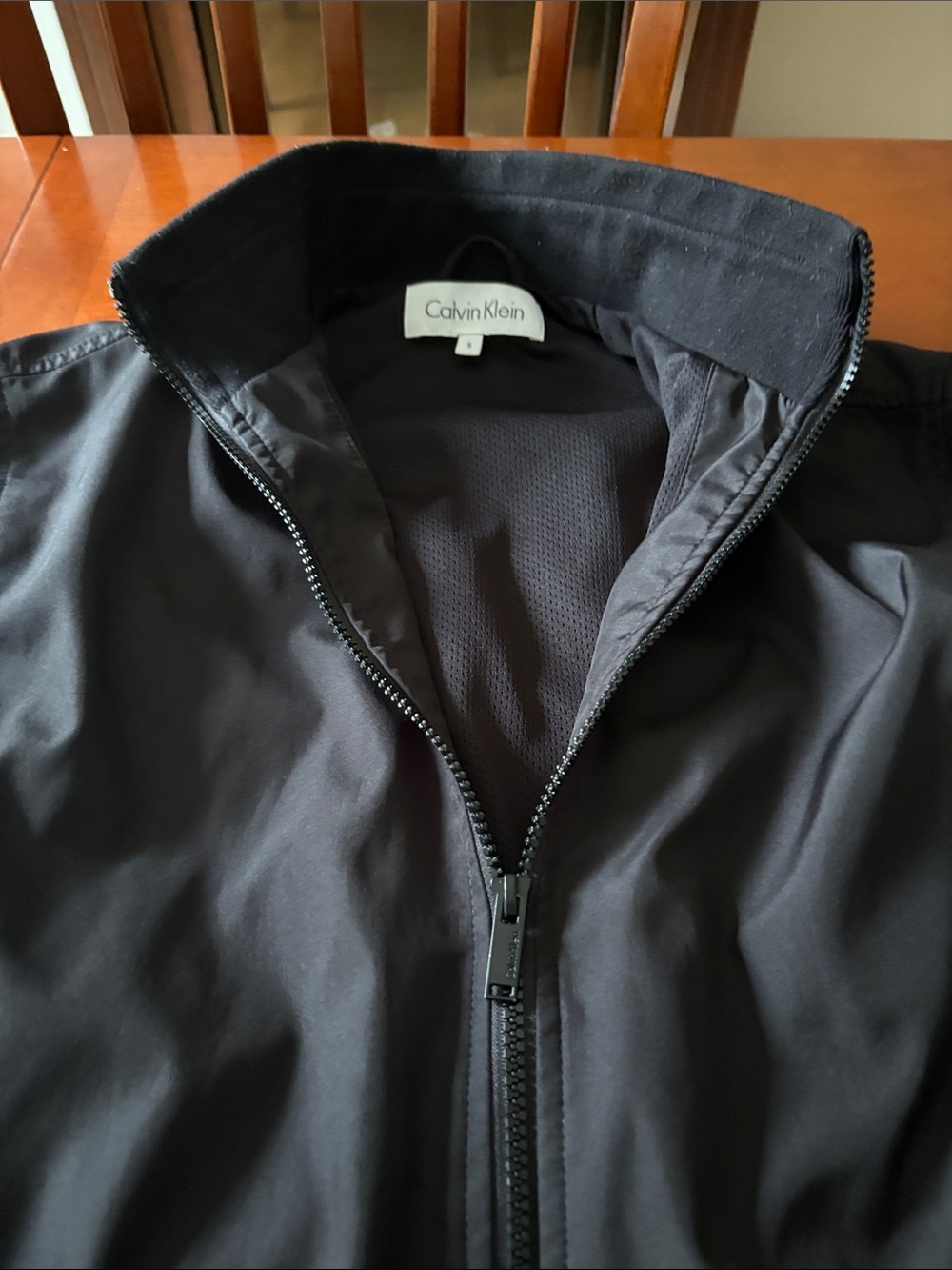 Calvin Klein Men's Black Lightweight Zip Jacket